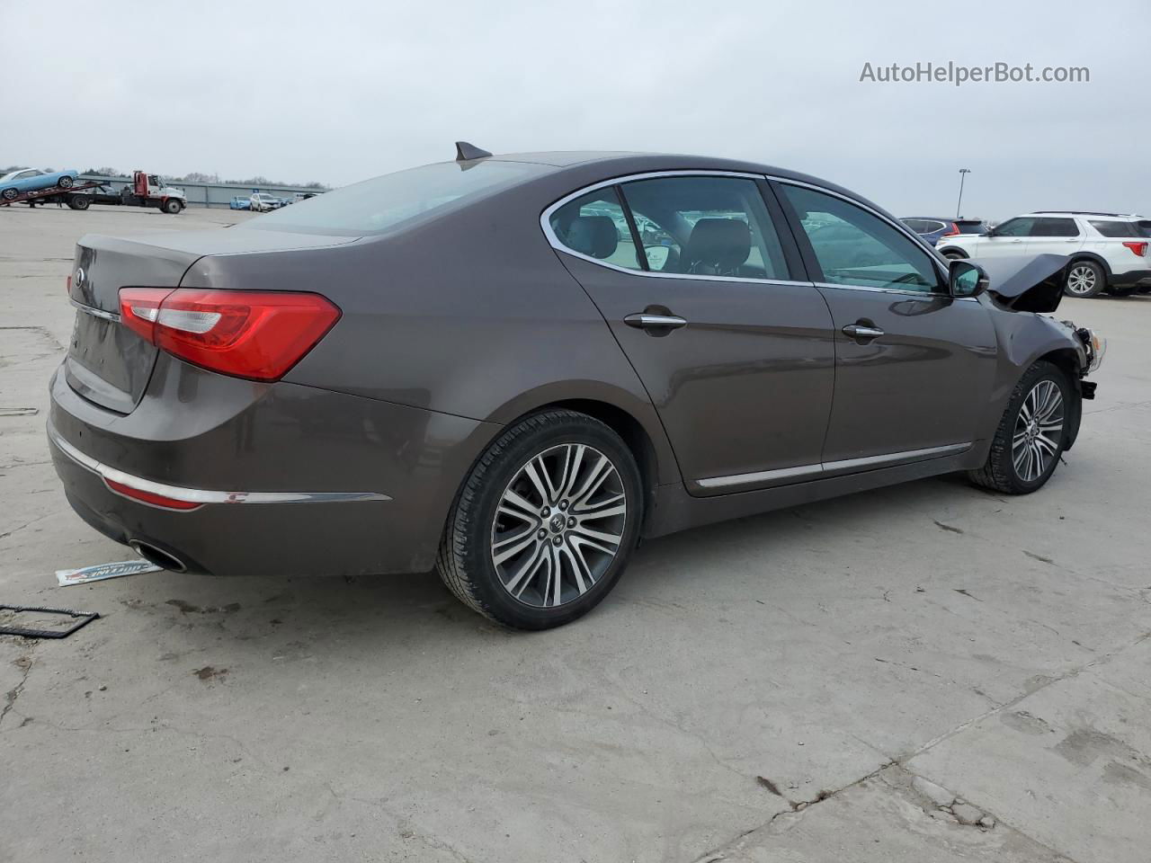 2014 Kia Cadenza Premium Tan vin: KNALN4D7XE5119050