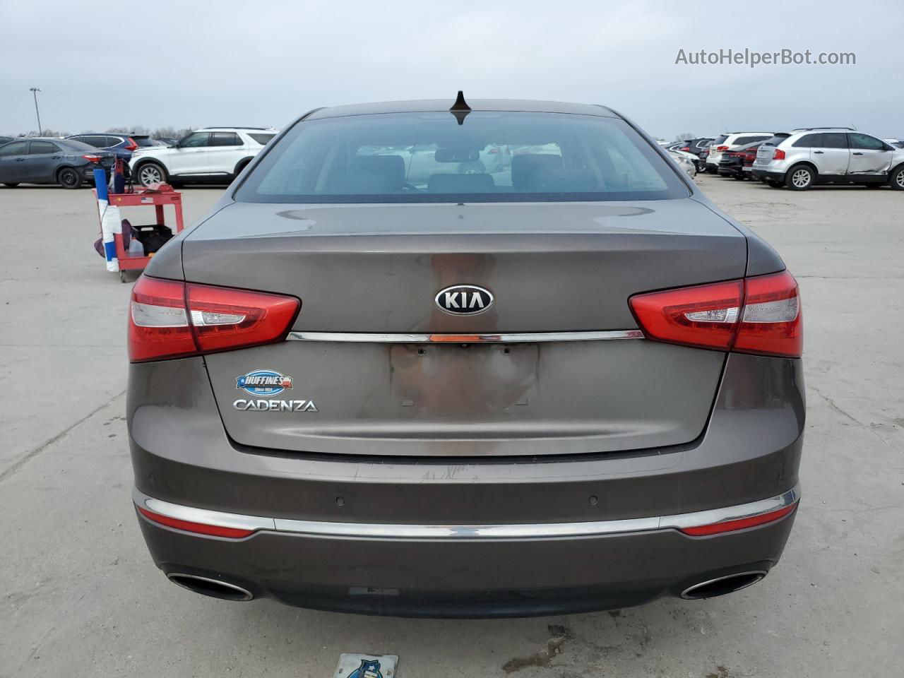 2014 Kia Cadenza Premium Tan vin: KNALN4D7XE5119050