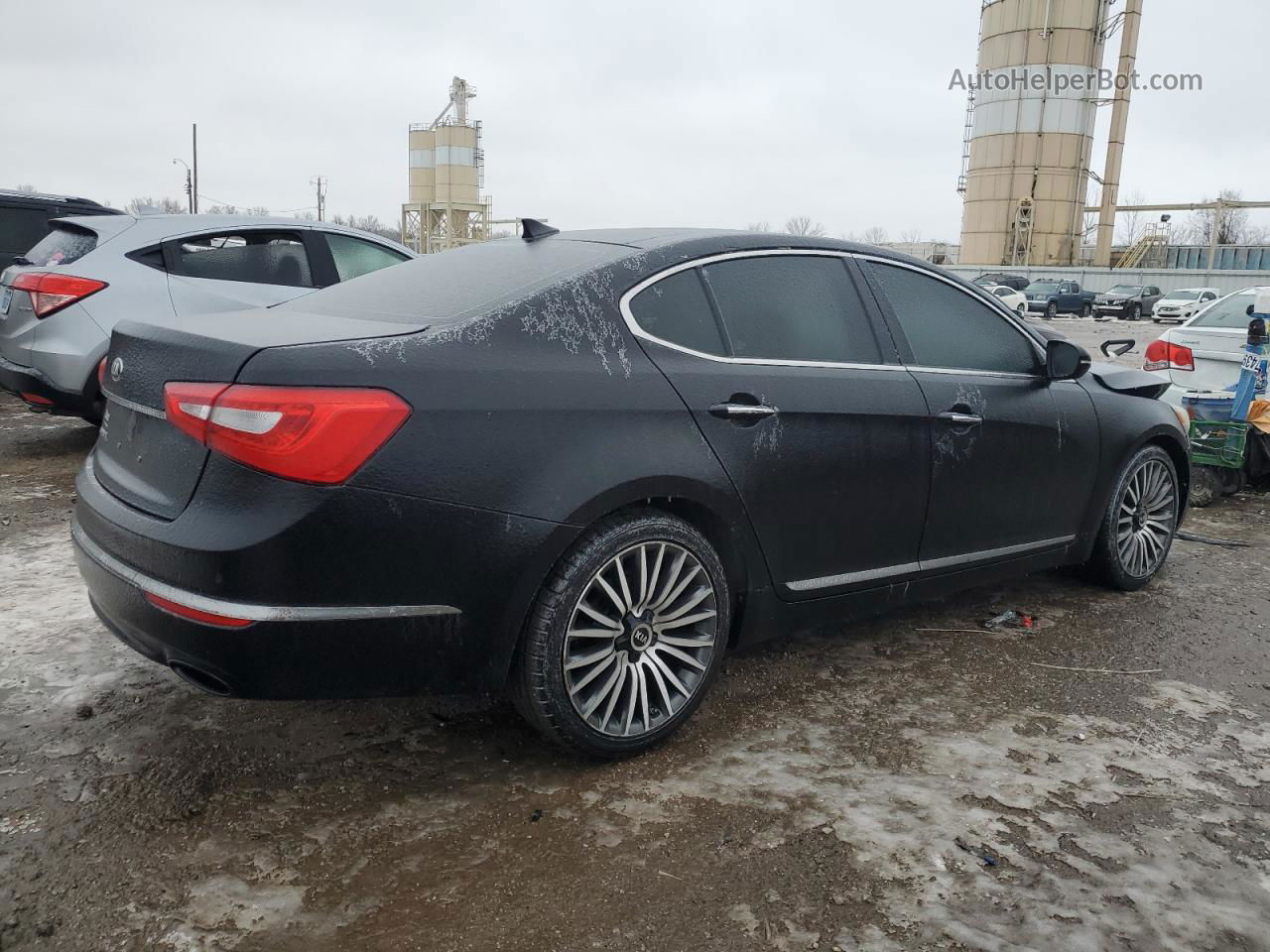 2014 Kia Cadenza Premium Black vin: KNALN4D7XE5123194