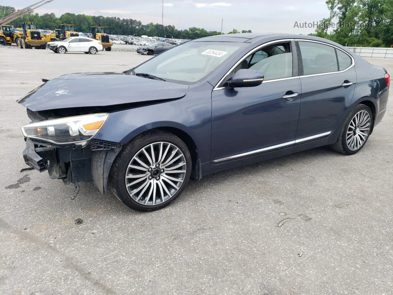 2014 Kia Cadenza Premium Gray vin: KNALN4D7XE5126211