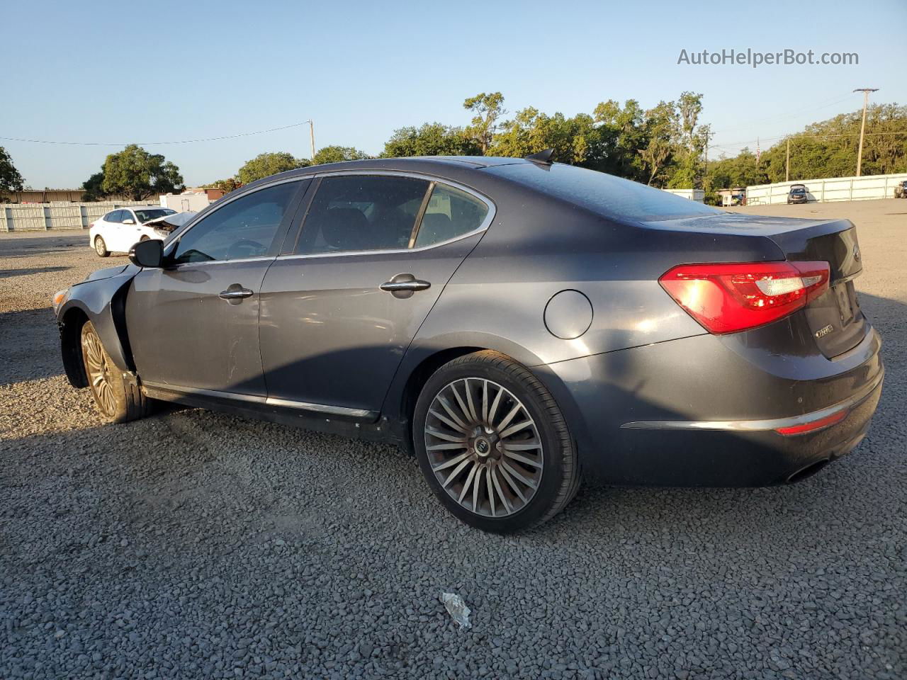 2014 Kia Cadenza Premium Gray vin: KNALN4D7XE5128024