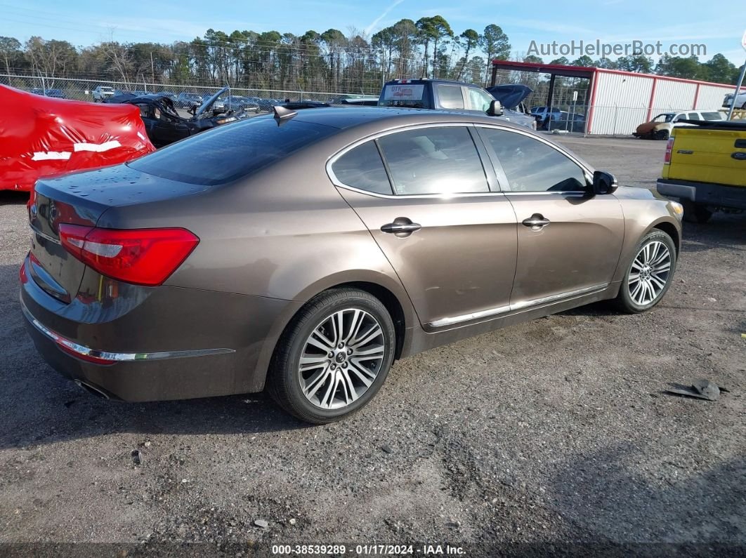 2014 Kia Cadenza Premium Brown vin: KNALN4D7XE5131120