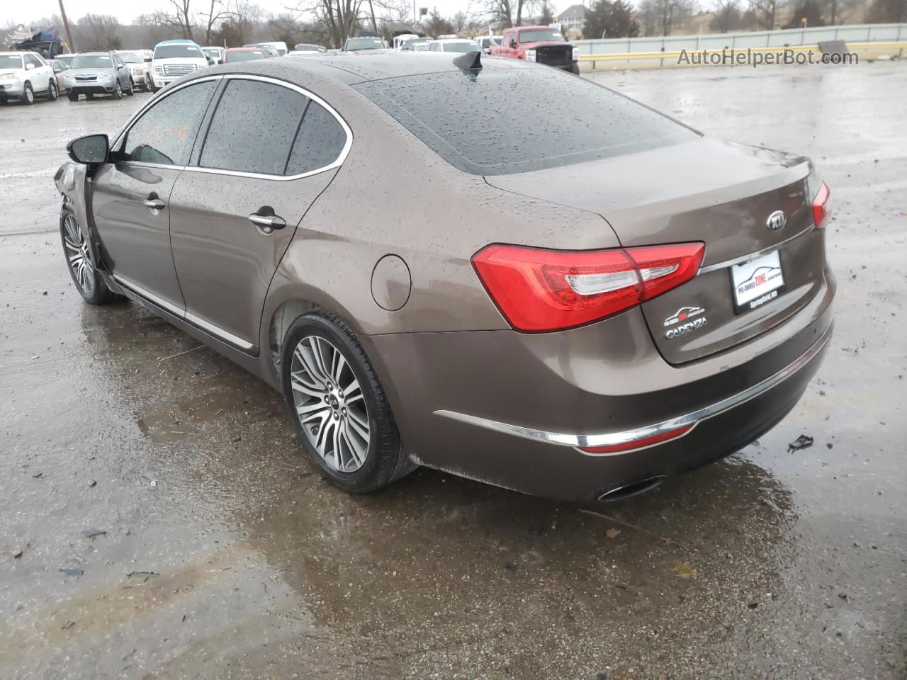 2014 Kia Cadenza Premium Brown vin: KNALN4D7XE5139797