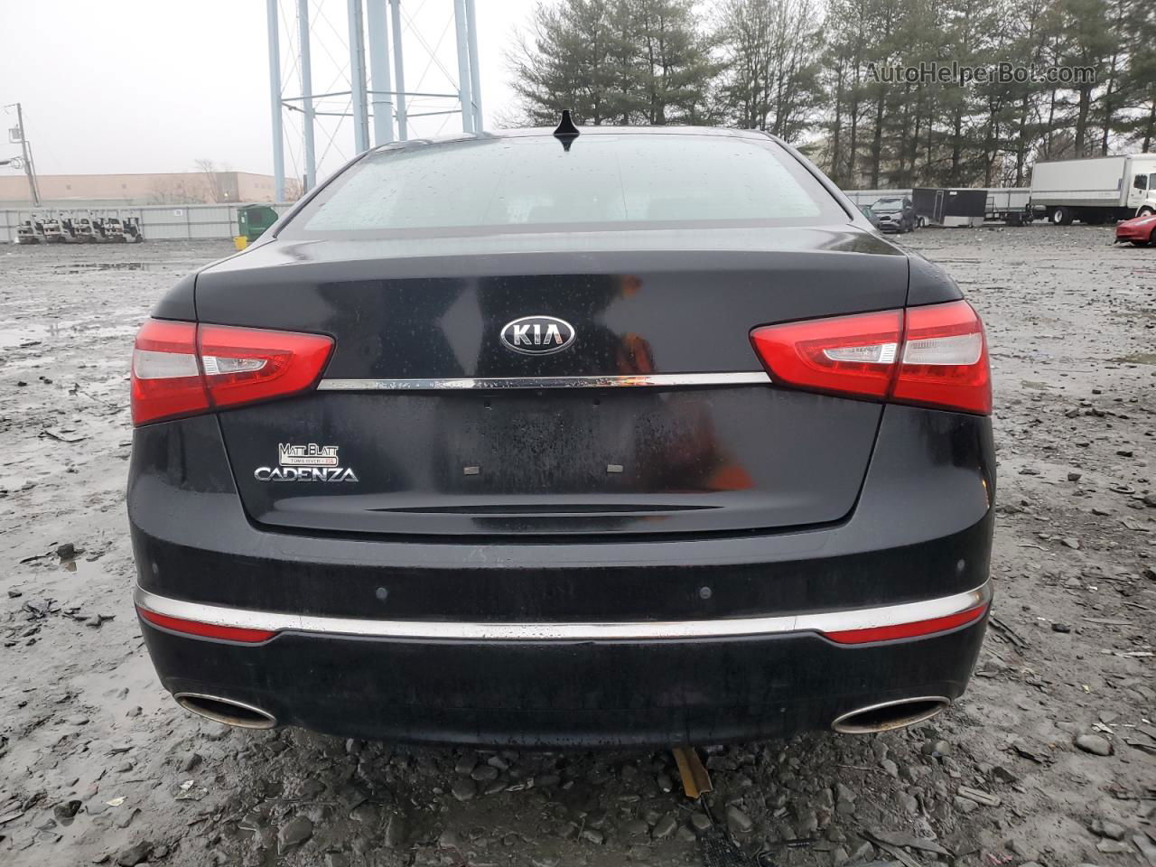 2014 Kia Cadenza Premium Черный vin: KNALN4D7XE5140691