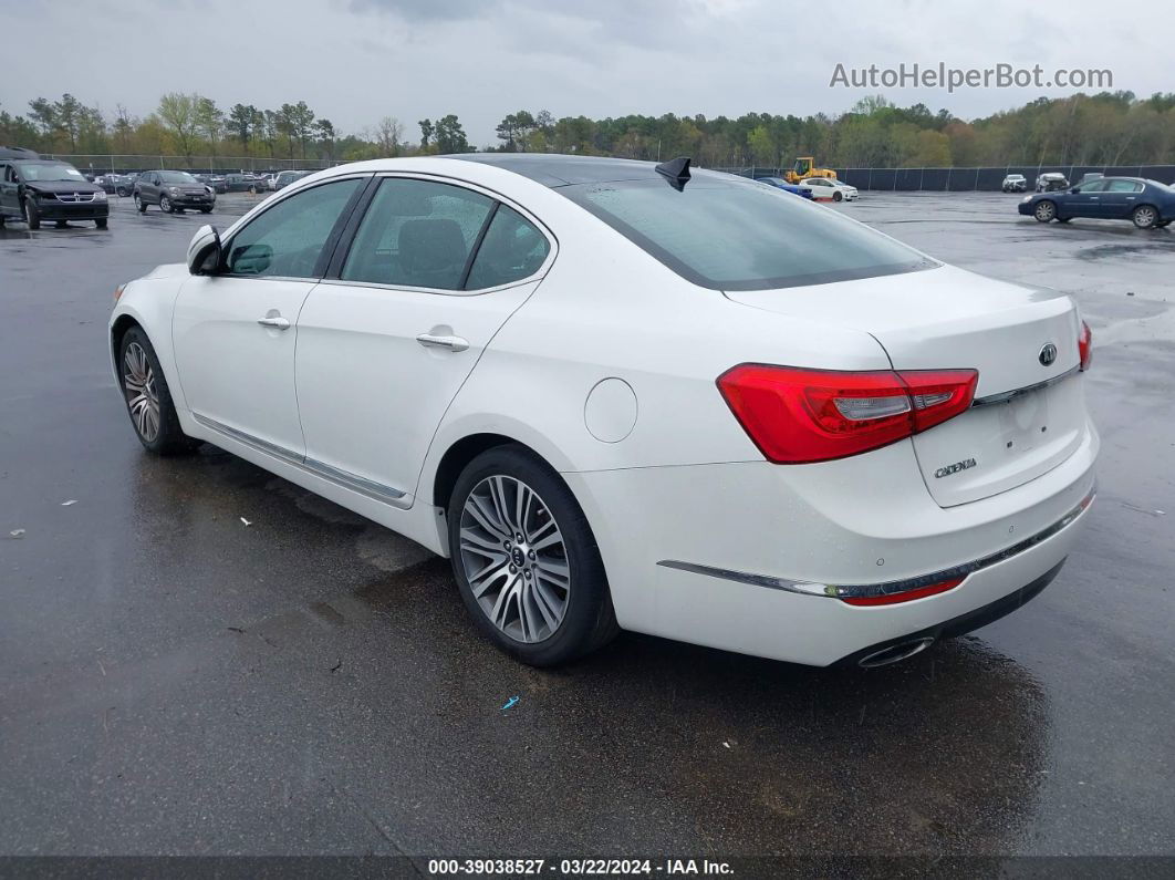 2014 Kia Cadenza Premium Белый vin: KNALN4D7XE5148029