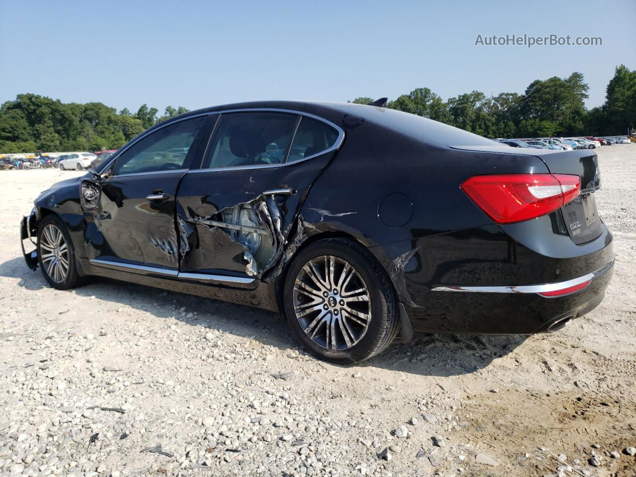 2014 Kia Cadenza Premium Black vin: KNALN4D7XE5150556