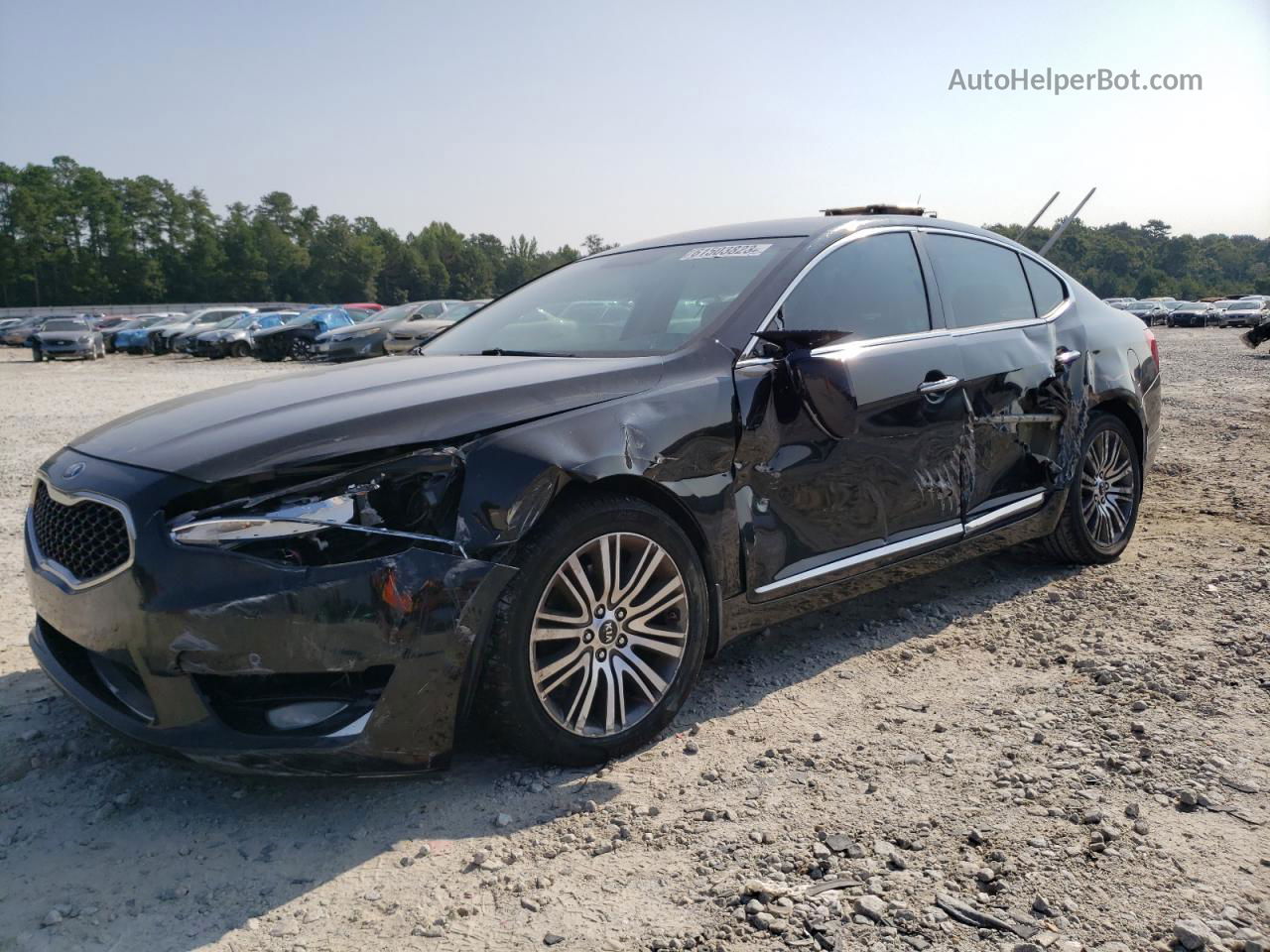 2014 Kia Cadenza Premium Black vin: KNALN4D7XE5150556