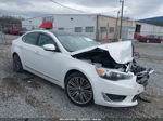 2014 Kia Cadenza Limited White vin: KNALN4D7XE5155918