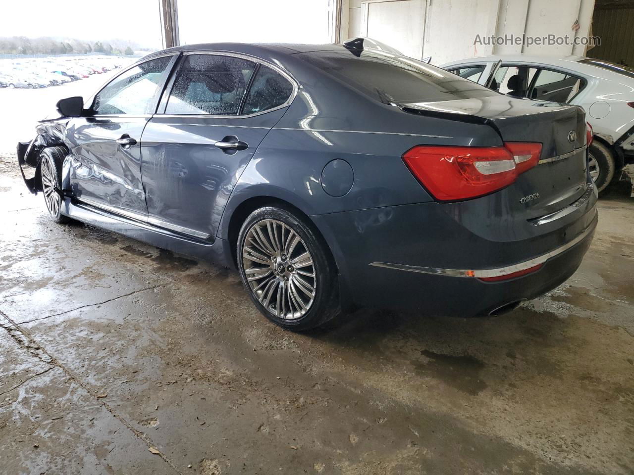 2014 Kia Cadenza Premium Blue vin: KNALN4D7XE5157622