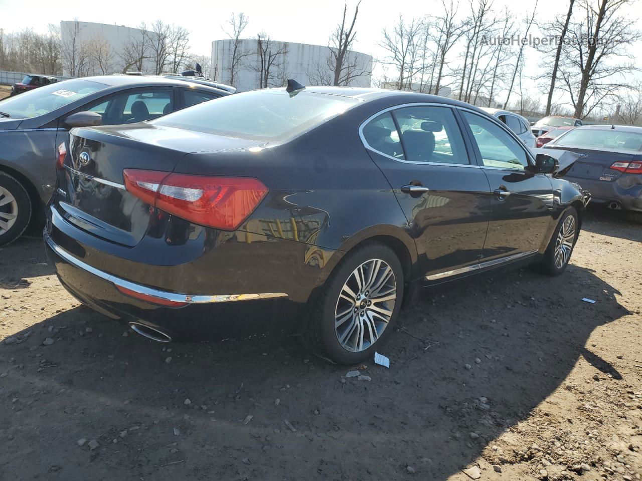 2014 Kia Cadenza Premium Black vin: KNALN4D7XE5166143