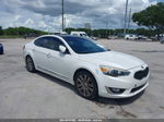 2014 Kia Cadenza Premium White vin: KNALN4D7XE5166319