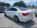 2014 Kia Cadenza Premium White vin: KNALN4D7XE5166319