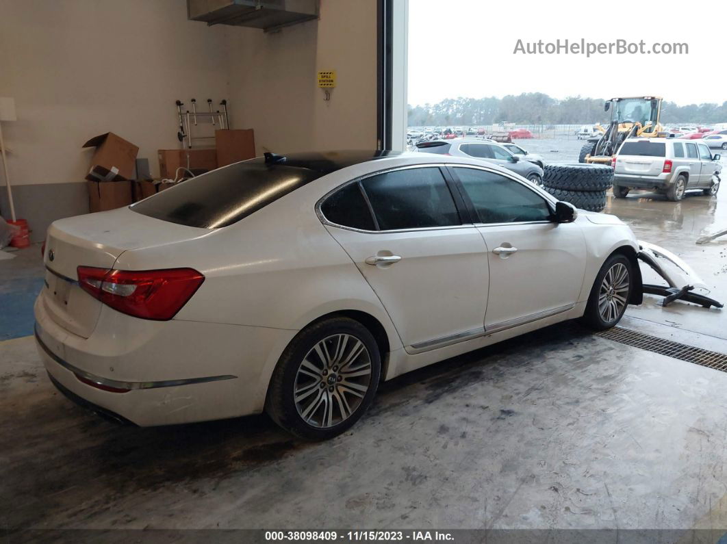 2016 Kia Cadenza Premium White vin: KNALN4D7XG5215537