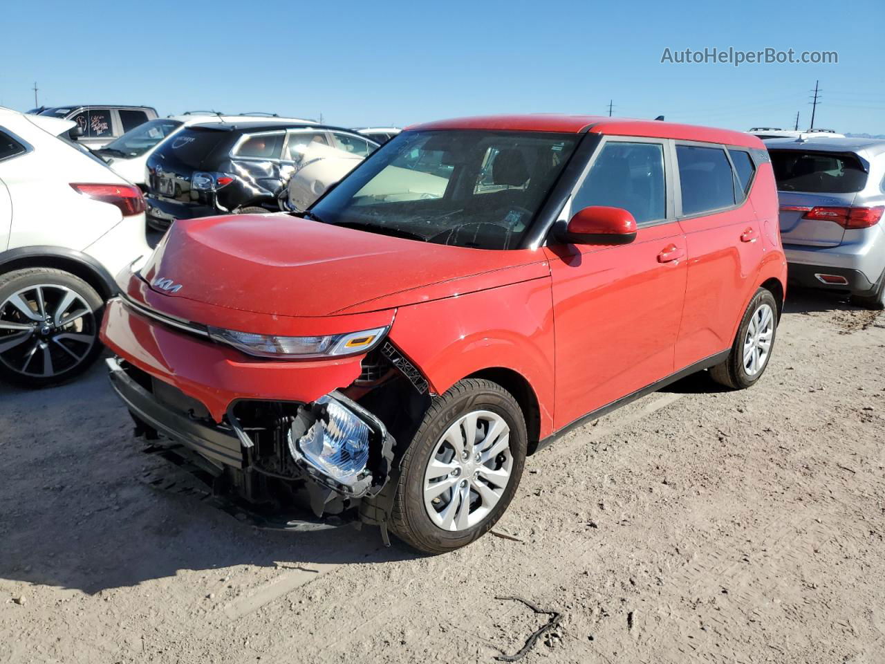 2022 Kia Soul Lx Red vin: KNDJ23AU0N7157530