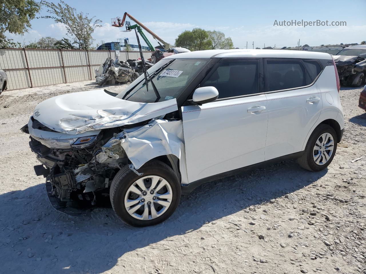 2022 Kia Soul Lx White vin: KNDJ23AU0N7166308