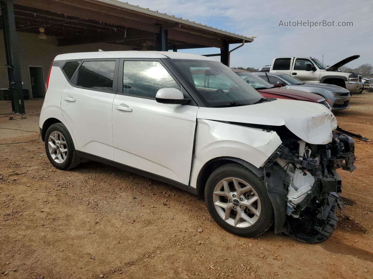 2022 Kia Soul Lx White vin: KNDJ23AU1N7178449