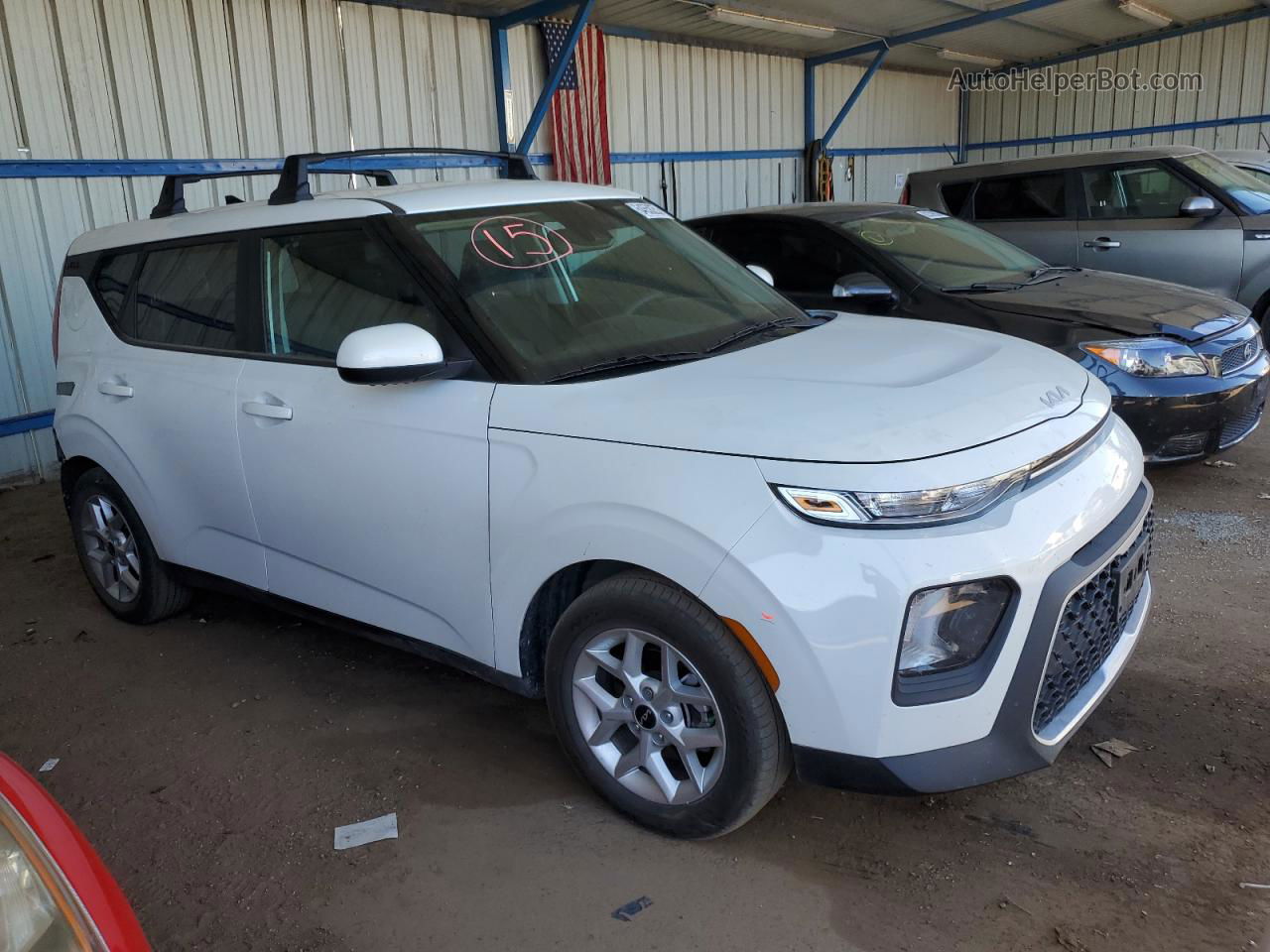 2022 Kia Soul Lx White vin: KNDJ23AU2N7163085