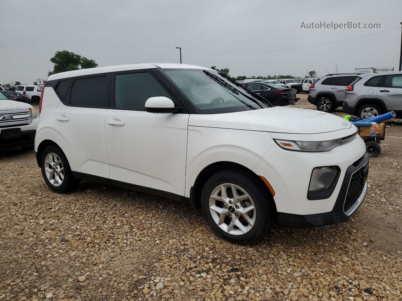 2022 Kia Soul Lx White vin: KNDJ23AU2N7164723