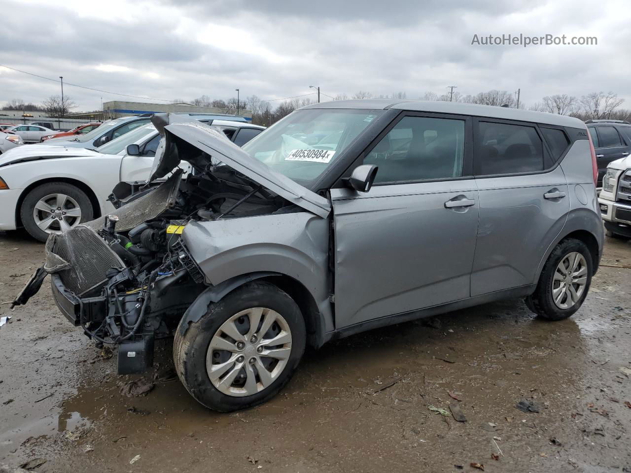 2022 Kia Soul Lx Silver vin: KNDJ23AU2N7809709