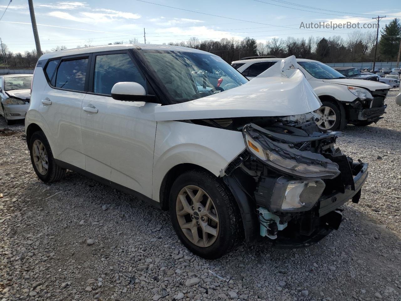 2022 Kia Soul Lx White vin: KNDJ23AU3N7161572