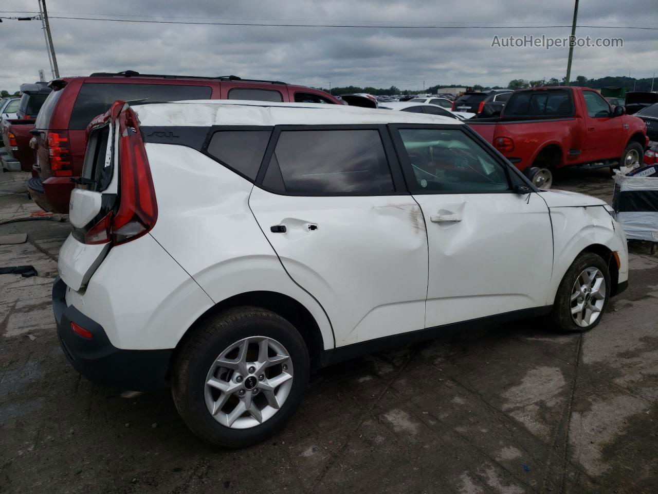 2022 Kia Soul Lx White vin: KNDJ23AU3N7832593