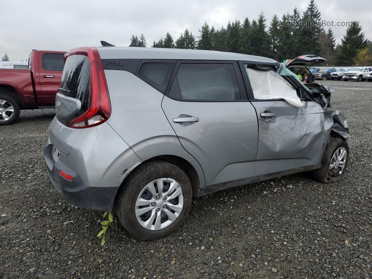 2022 Kia Soul Lx Gray vin: KNDJ23AU4N7800462