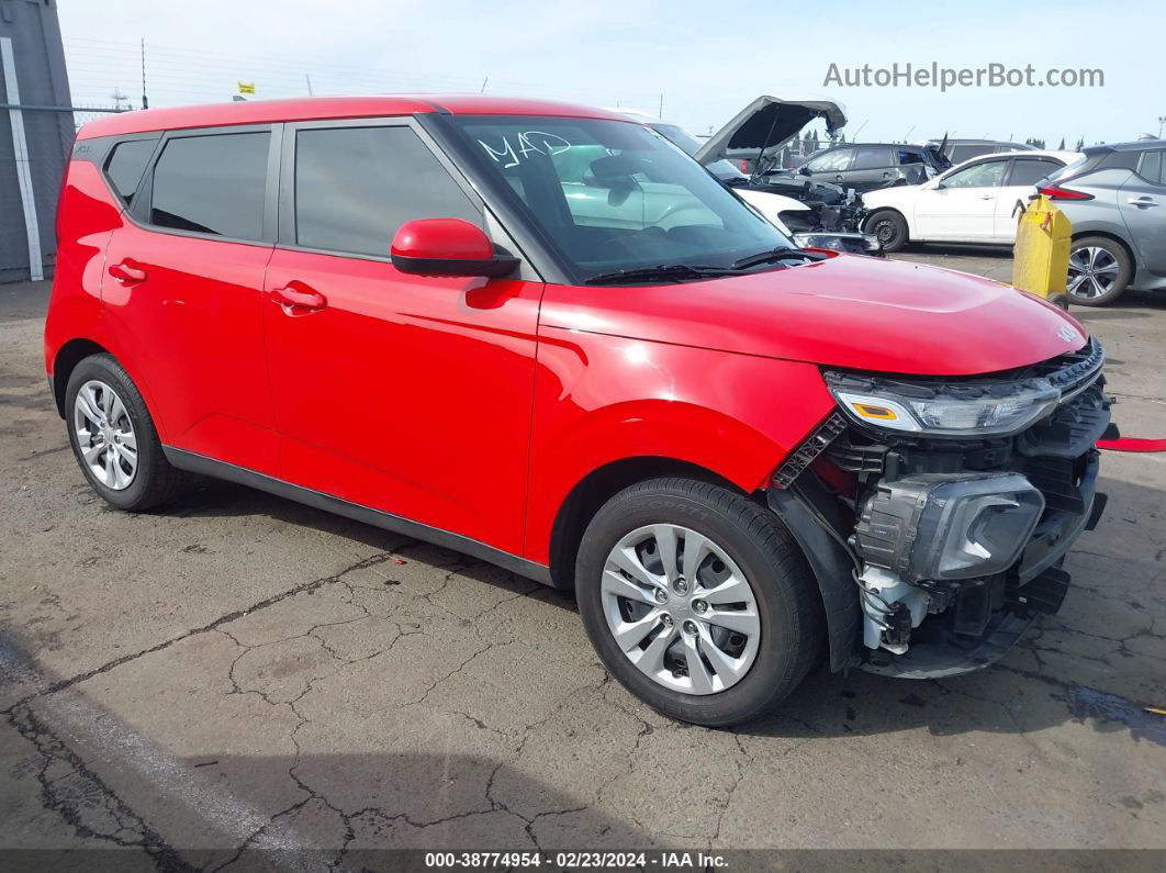 2022 Kia Soul Lx Красный vin: KNDJ23AU5N7156695