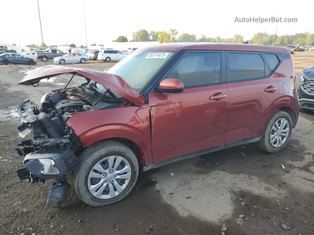 2022 Kia Soul Lx Red vin: KNDJ23AU5N7808375