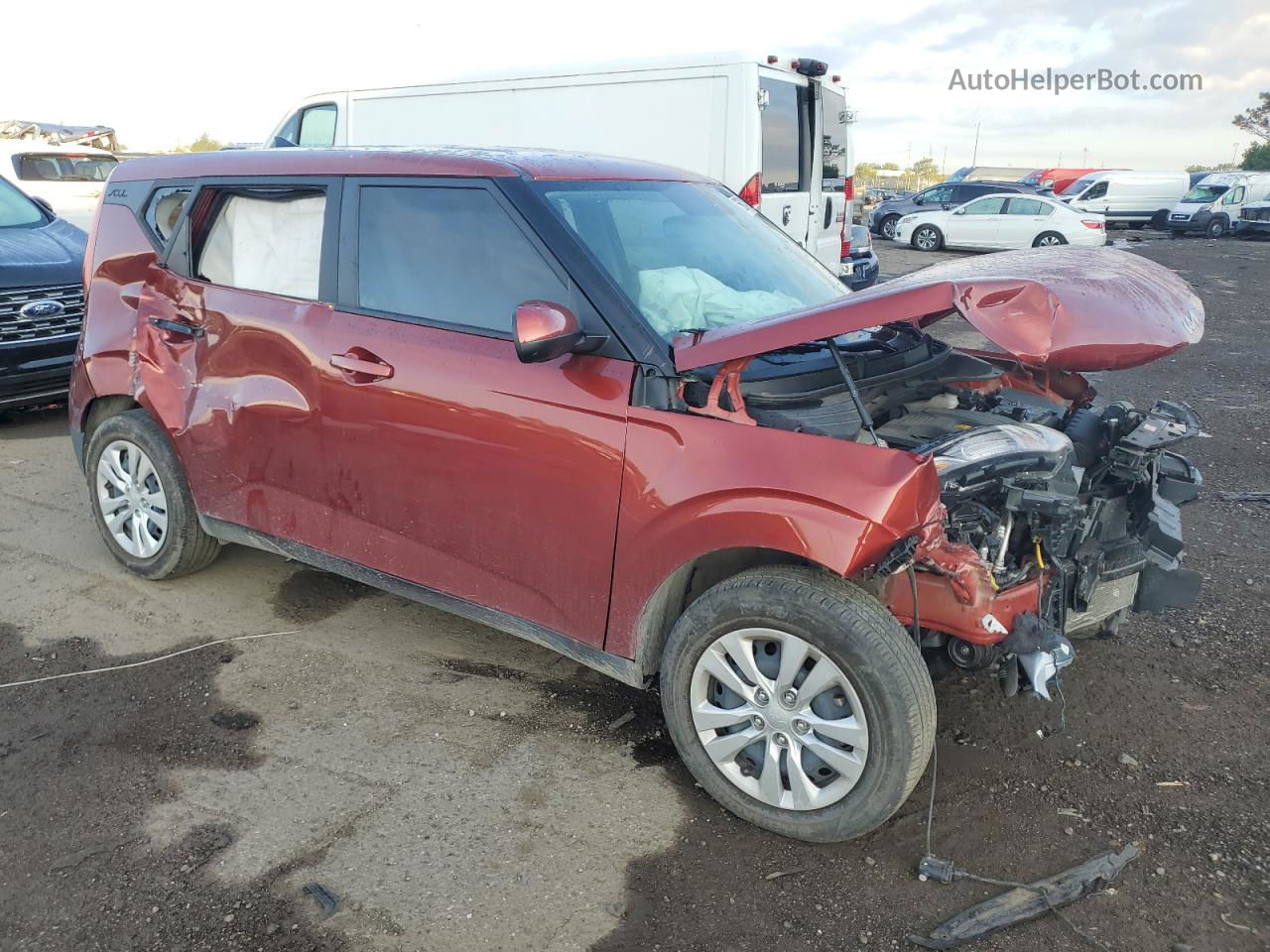 2022 Kia Soul Lx Red vin: KNDJ23AU5N7808375