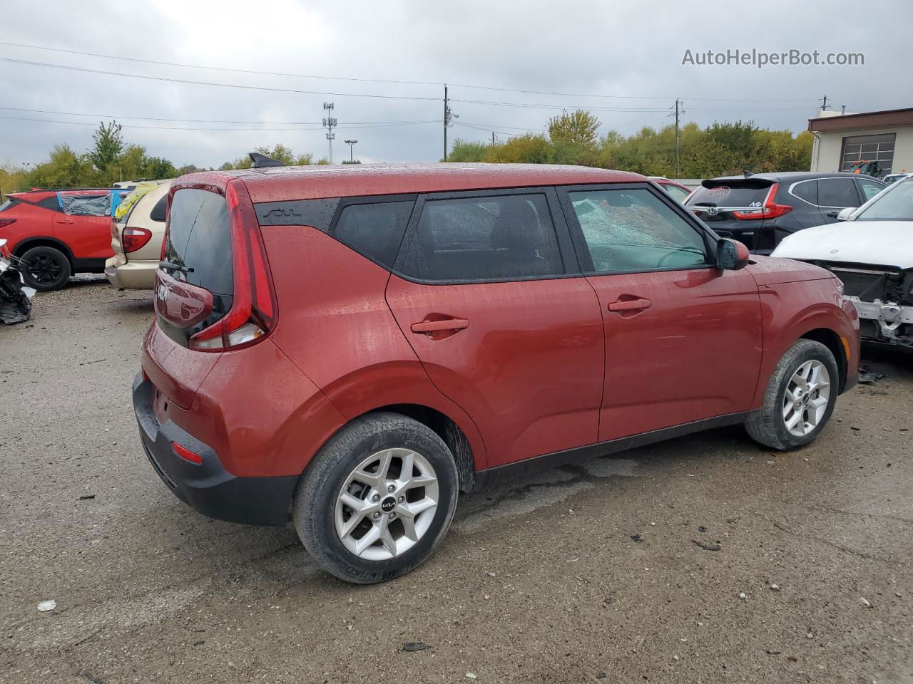 2022 Kia Soul Lx Burgundy vin: KNDJ23AU6N7828411