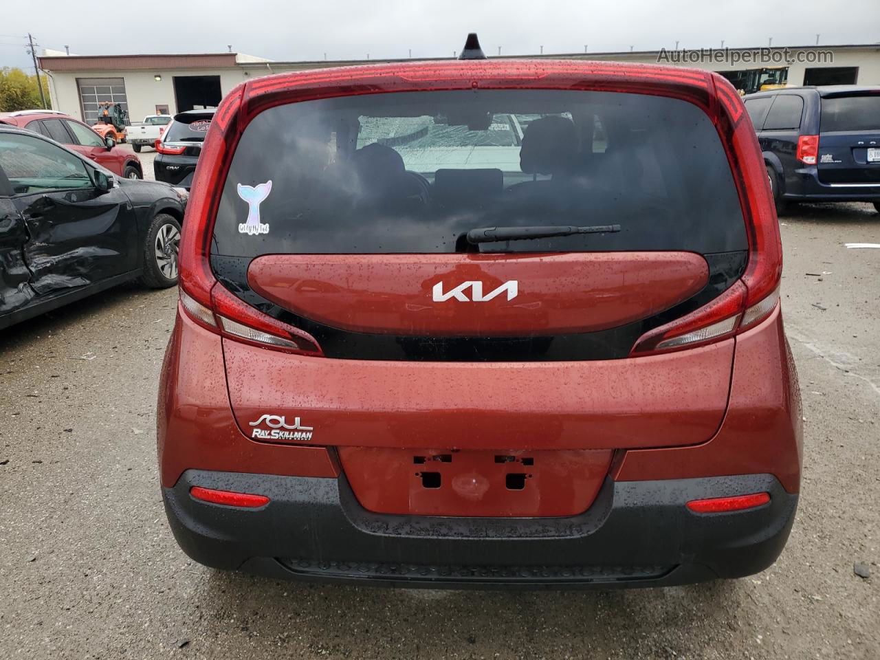 2022 Kia Soul Lx Burgundy vin: KNDJ23AU6N7828411