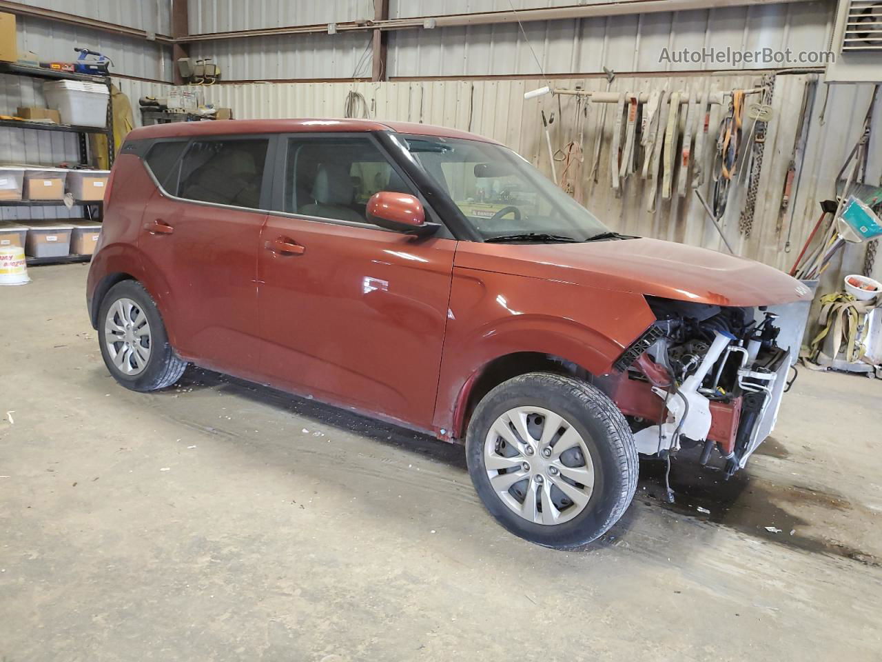 2022 Kia Soul Lx Burgundy vin: KNDJ23AU8N7810976