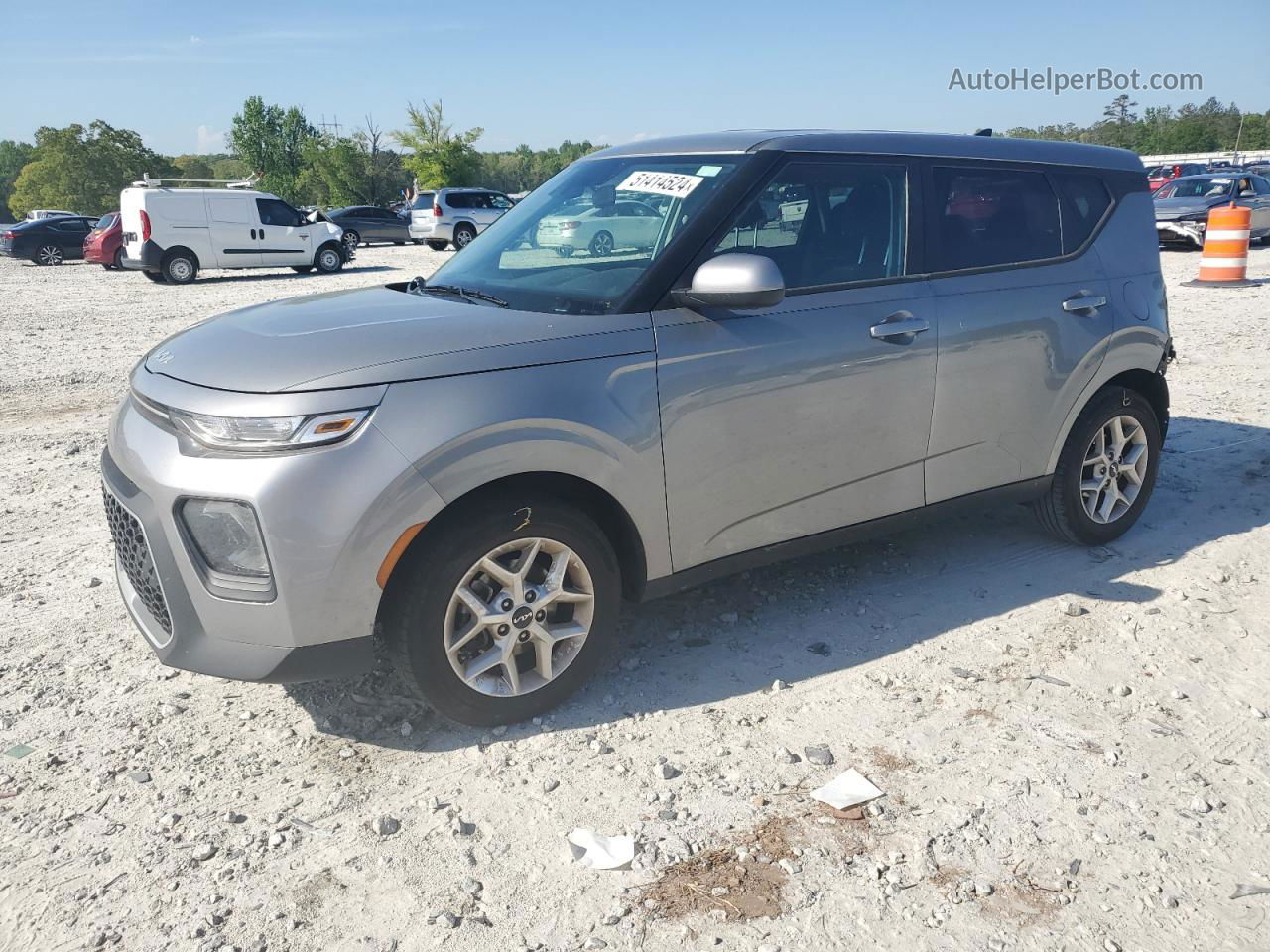 2022 Kia Soul Lx Gray vin: KNDJ23AU8N7820536