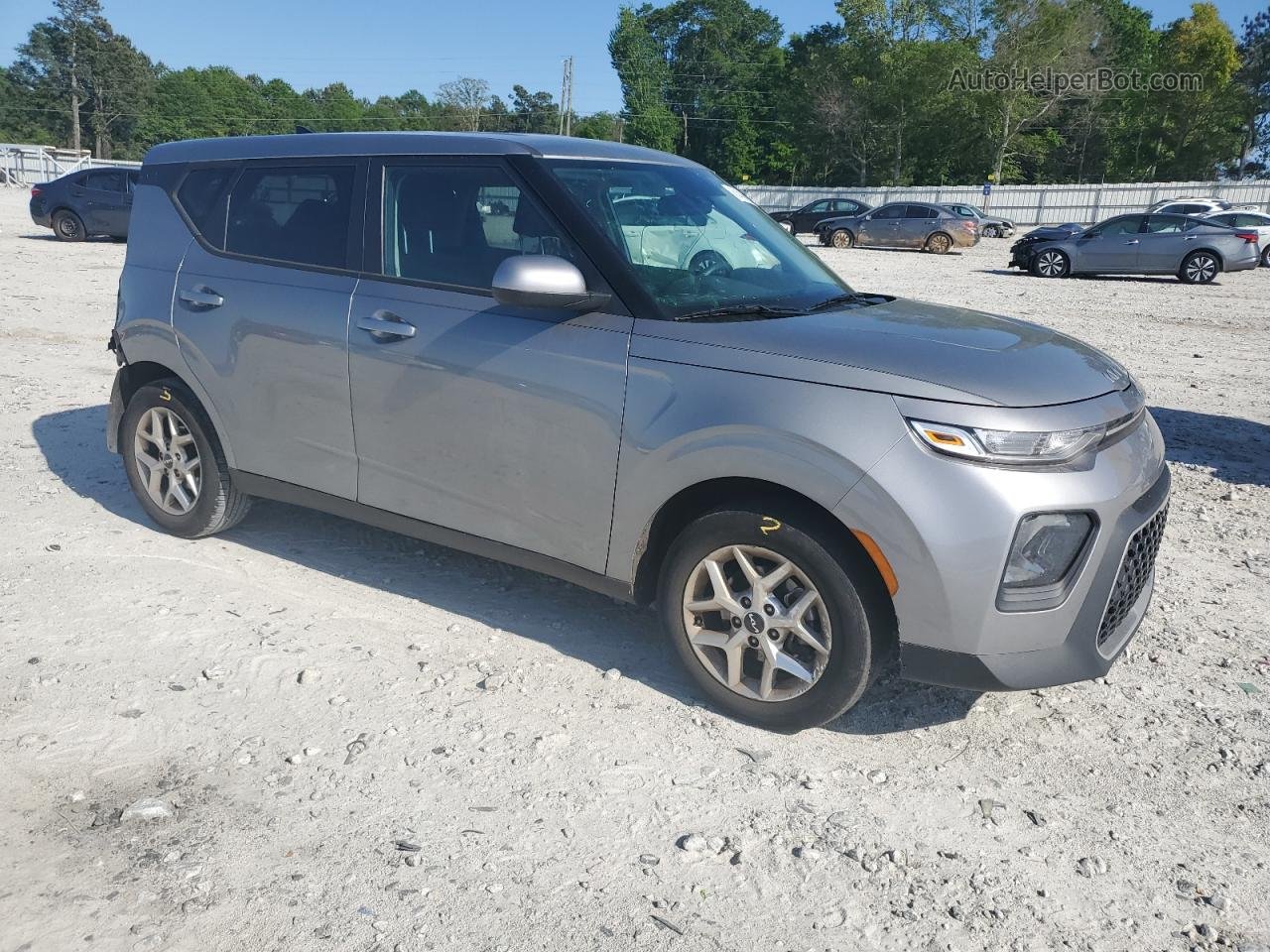 2022 Kia Soul Lx Gray vin: KNDJ23AU8N7820536