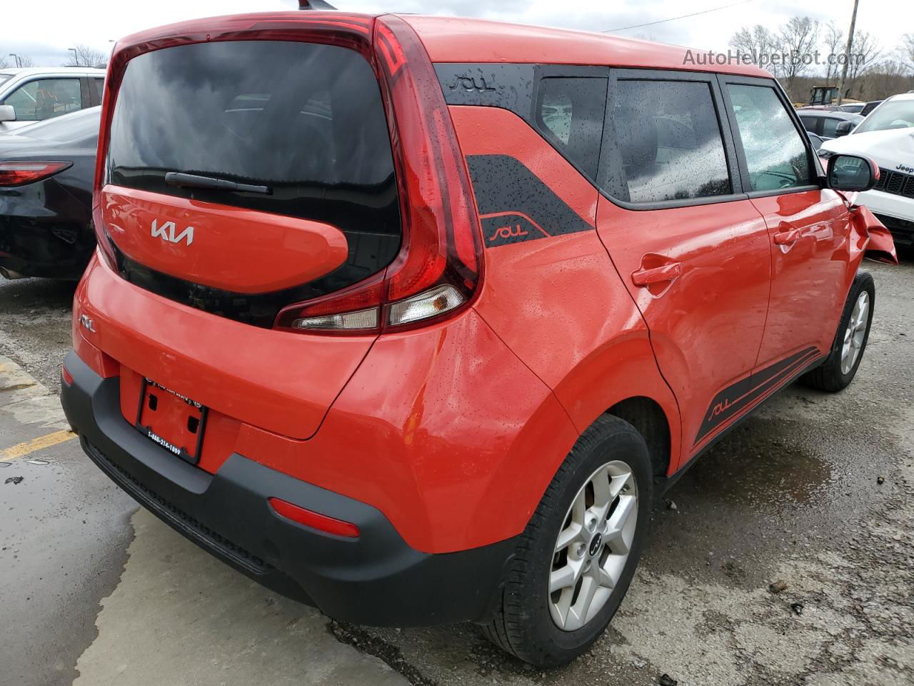 2022 Kia Soul Lx Red vin: KNDJ23AU9N7154495