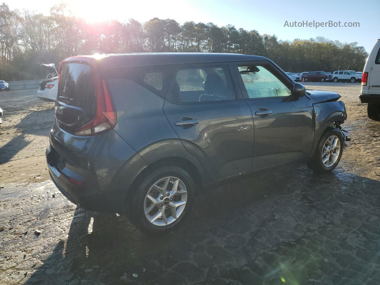 2022 Kia Soul Lx Gray vin: KNDJ23AU9N7832419