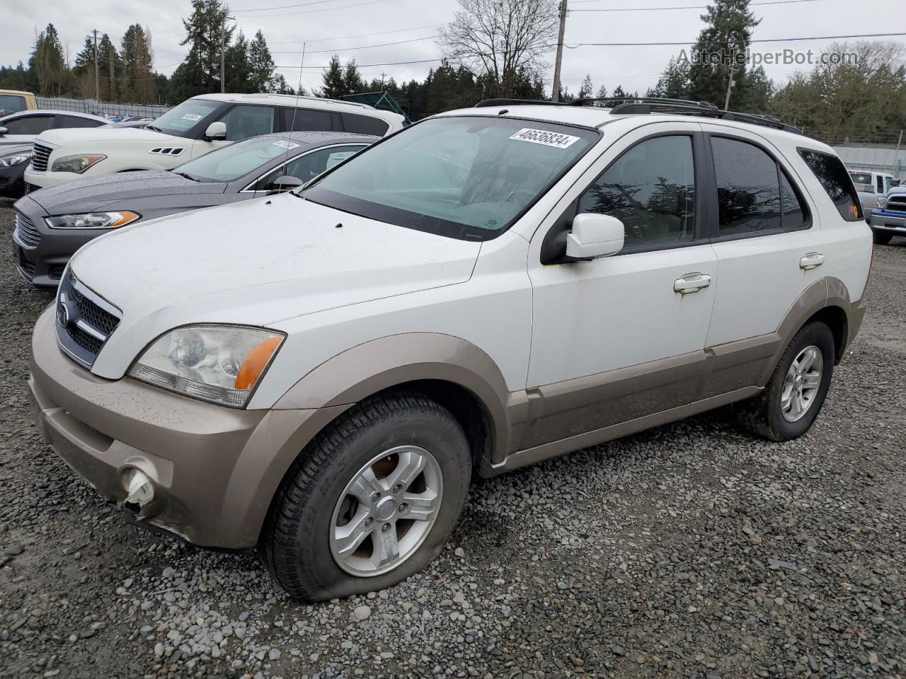 2006 Kia Sorento Ex White vin: KNDJC733065584020