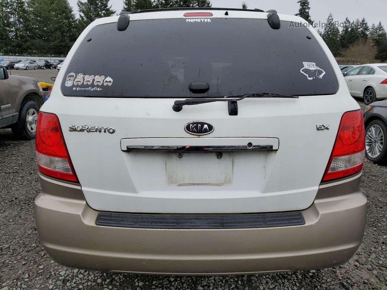 2006 Kia Sorento Ex White vin: KNDJC733065584020