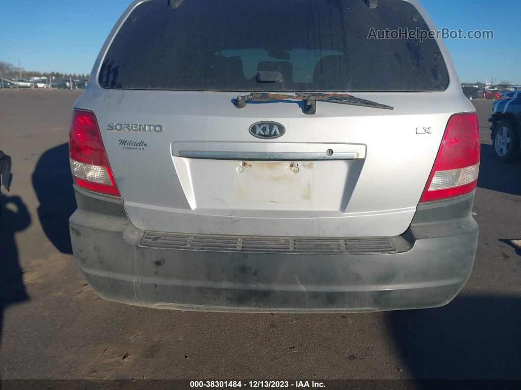 2006 Kia Sorento Ex/lx Silver vin: KNDJC733065638092