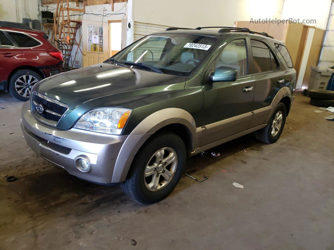 2006 Kia Sorento Ex Green vin: KNDJC733065651246