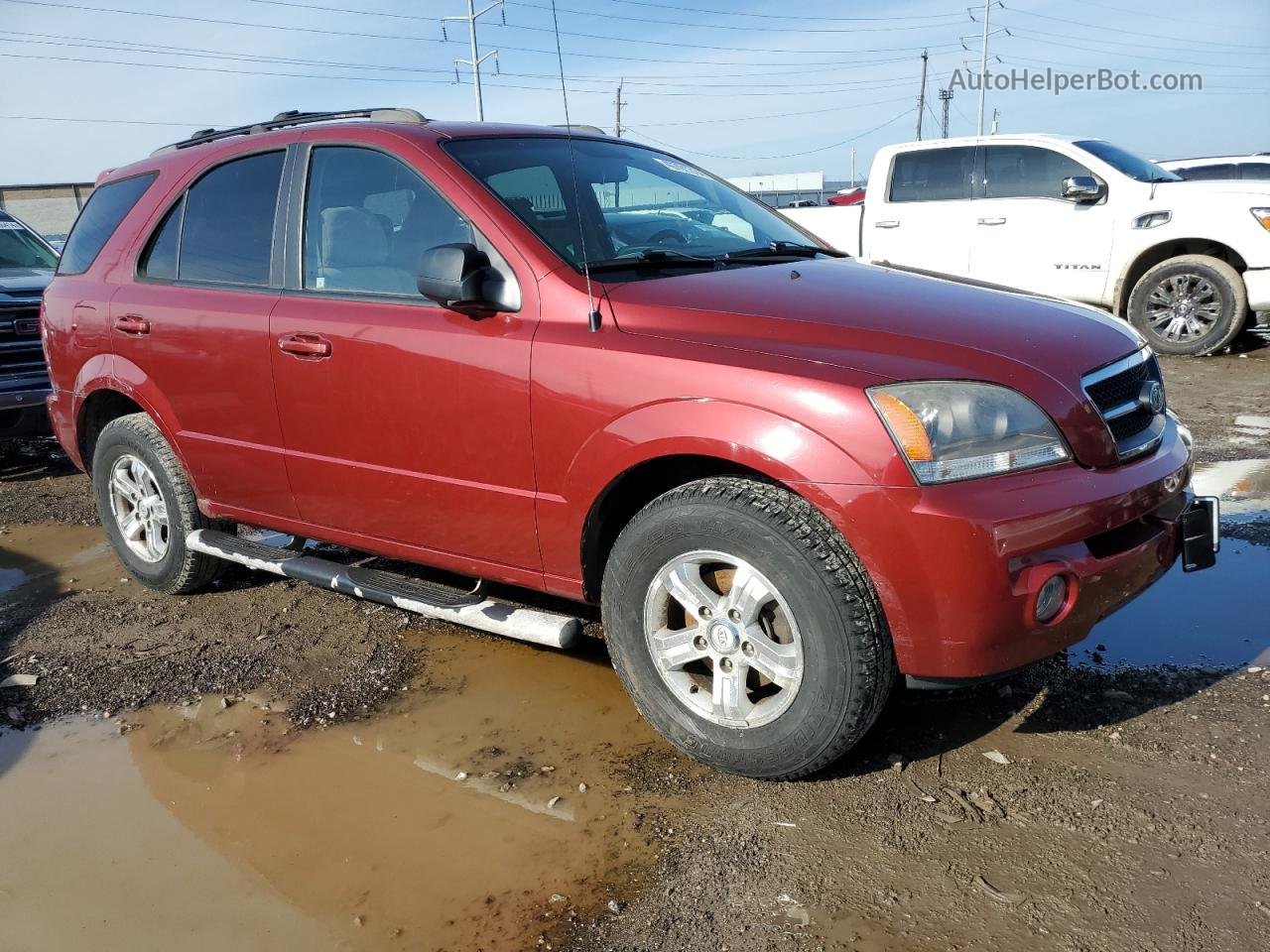 2006 Kia Sorento Ex Темно-бордовый vin: KNDJC733165524926