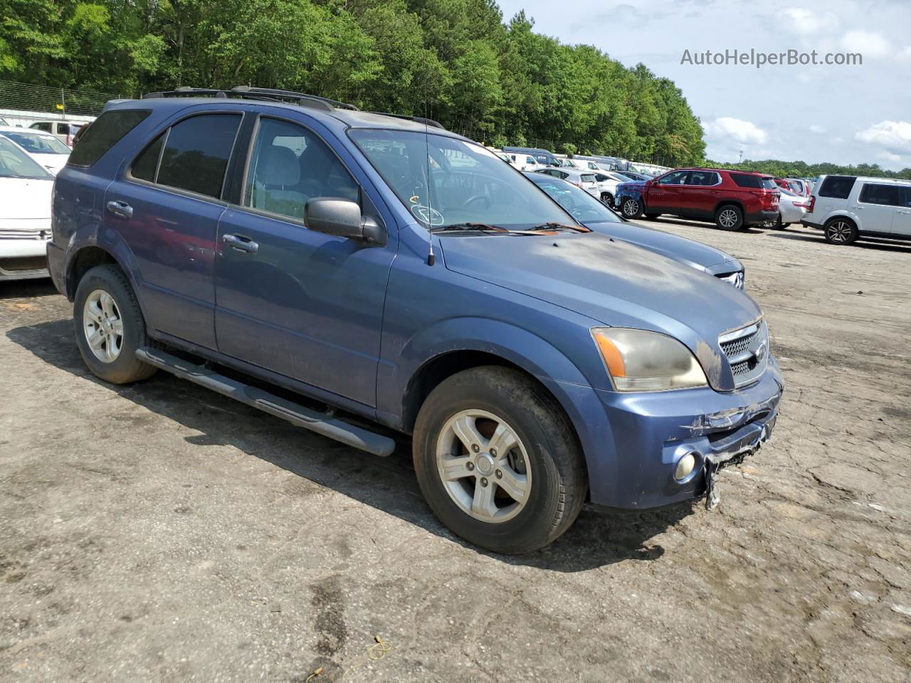 2006 Kia Sorento Ex Blue vin: KNDJC733165553035