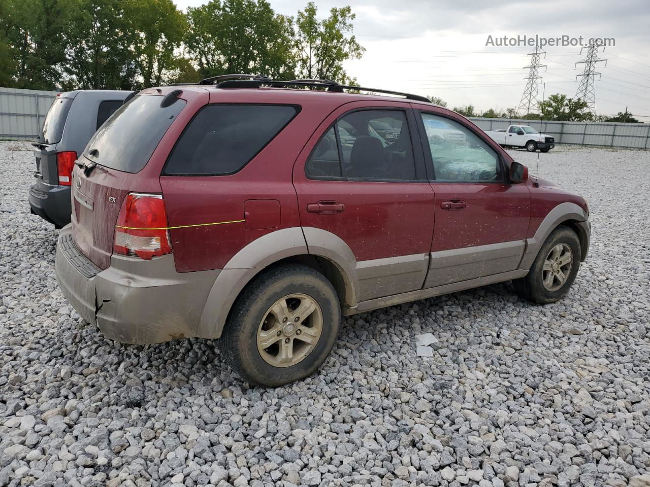 2006 Kia Sorento Ex Red vin: KNDJC733265638322