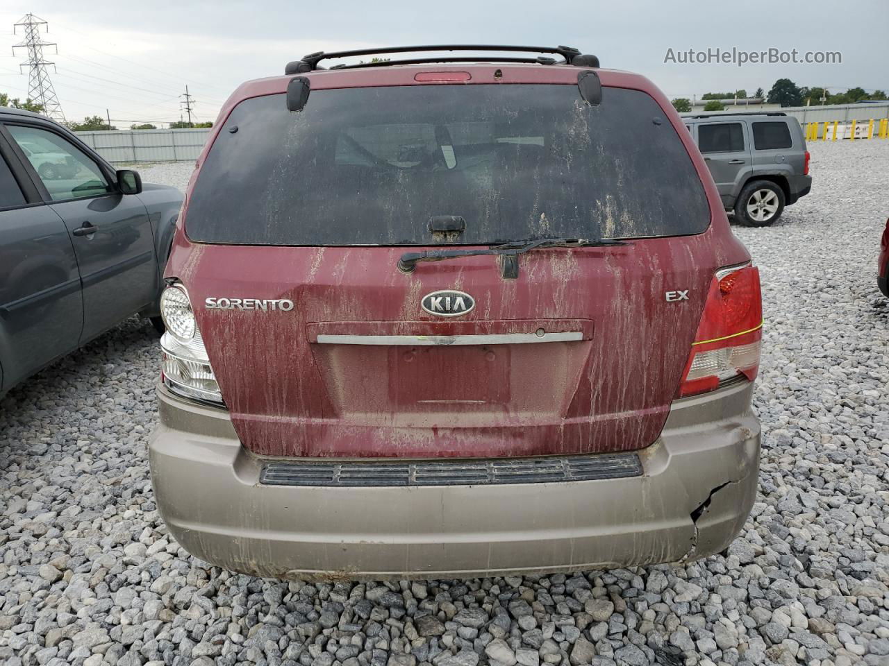 2006 Kia Sorento Ex Red vin: KNDJC733265638322