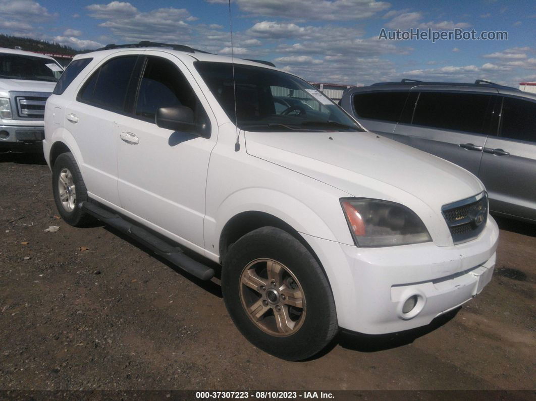 2006 Kia Sorento Lx/ex White vin: KNDJC733365572833