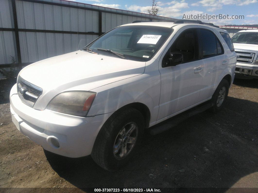 2006 Kia Sorento Lx/ex White vin: KNDJC733365572833