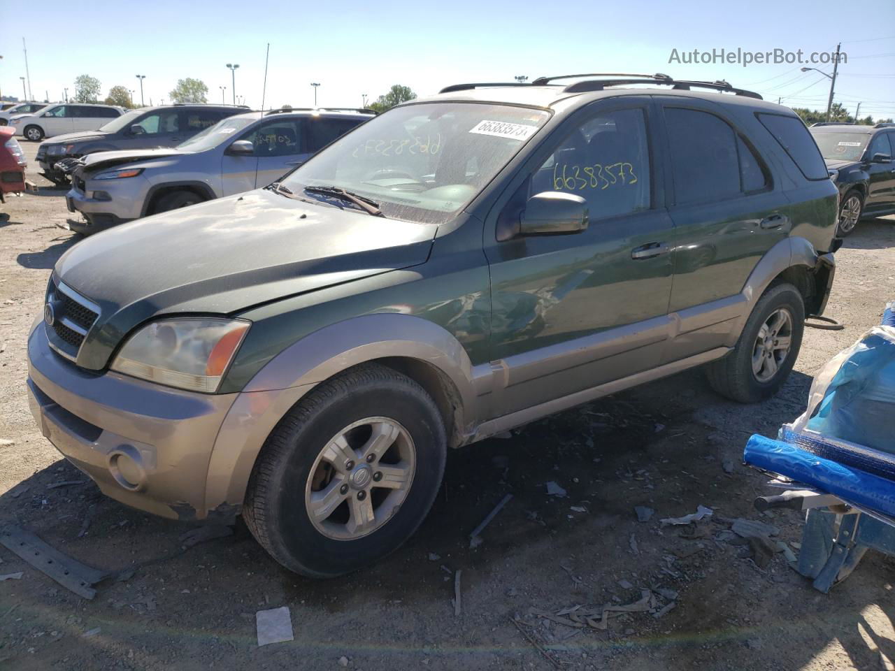 2006 Kia Sorento Ex Green vin: KNDJC733765589201