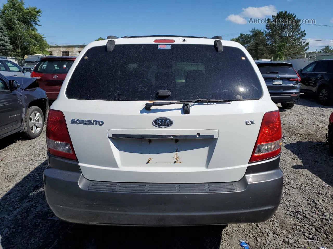 2006 Kia Sorento Ex White vin: KNDJC733X65611840