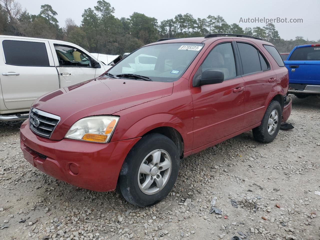 2008 Kia Sorento Ex Red vin: KNDJC735185792508