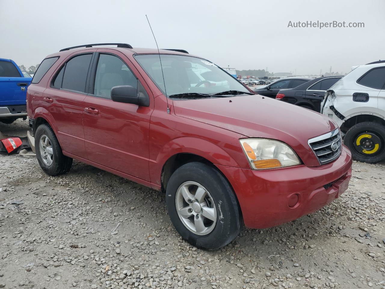 2008 Kia Sorento Ex Red vin: KNDJC735185792508